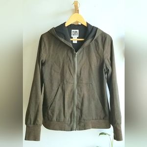 Prairie Underground Hemp Hooded Bomber Jacket, Size Medium